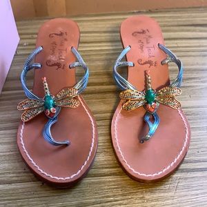 Miss Trish Capri size 6 Durango fly blue, never worn